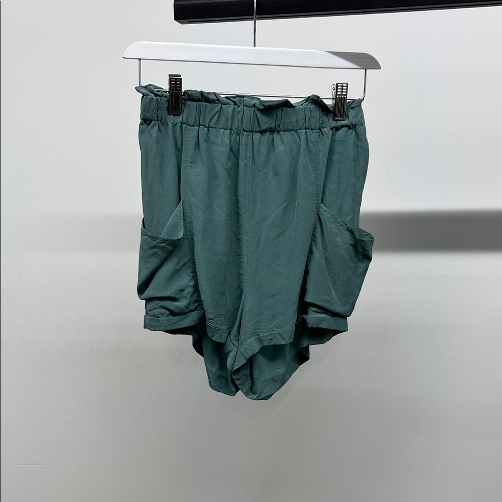 Wilfred Teal 100% Silk Shorts